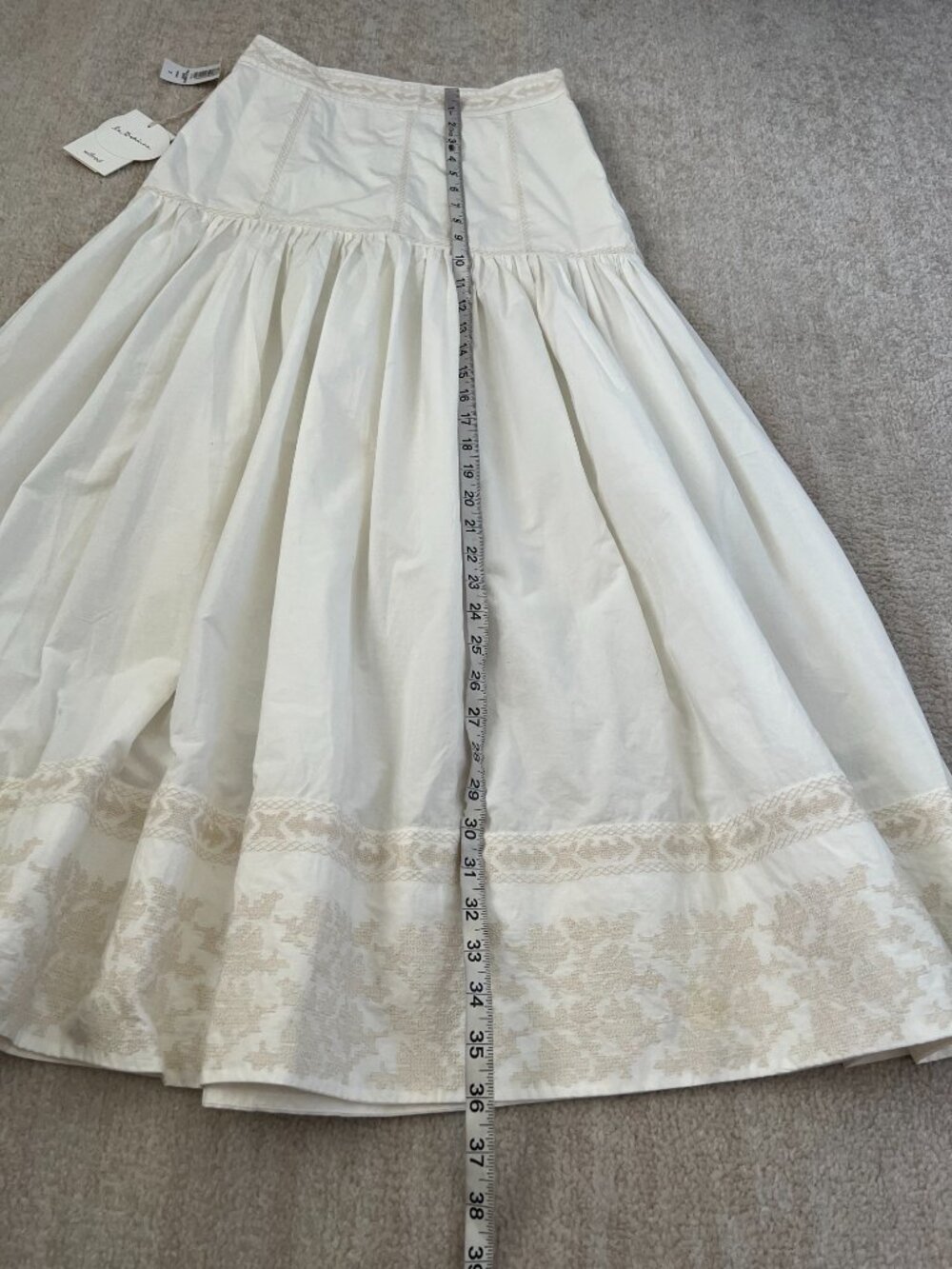 NWT Aritzia Wilfred La Boheme Palo Santo Boho Cotton Maxi Skirt 2 - Picture 5 of 11
